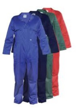 Poly-Cotton Zip Front Overall