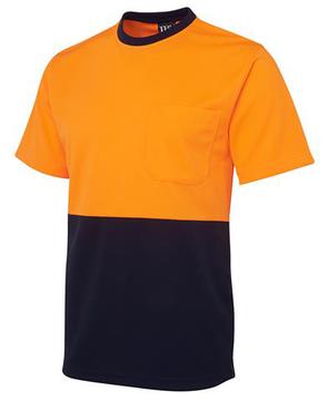 Hi Vis Traditonal T-Shirt Orange Navy