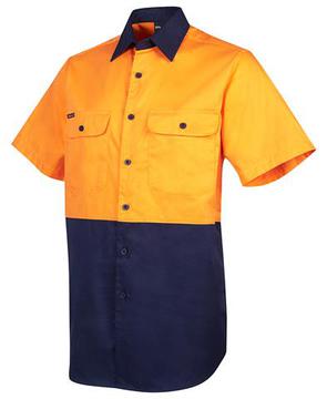 Hi Vis S/S Shirt Orange Navy