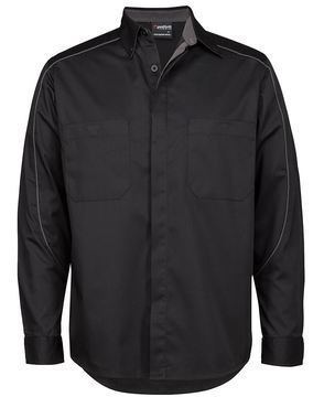Podium Industry Shirt L/S Black Charcoal