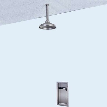 Recessed Emergency Shower, Exposed Shower Head