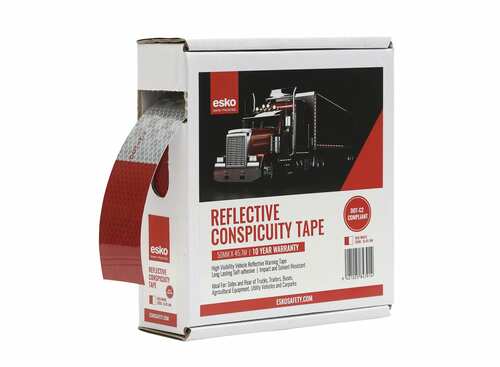 ESKO Premium Conspicuity Tape, Red Silver 