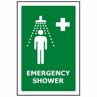 Emergency Shower ACM Sign 340 x 240