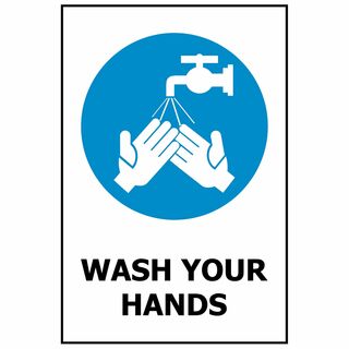 Wash Your Hands ACM Sign 340 x 240