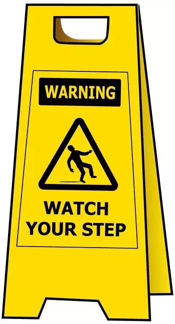 A-Frame Warning Watch Your Step