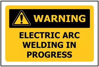 Warning Electric ARC Welding In Progress ACM Sign