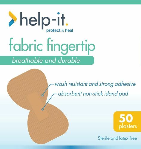 Help-It Fabric Fingertip Plasters Box/50