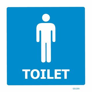 Male Toilet ACM Sign 200X200mm