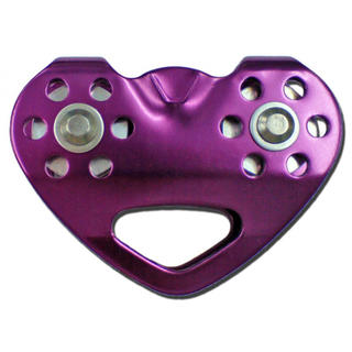 In line twin pulley 30mm sheave fixed sides 24KN