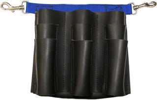 Leather Tool Pouch to clip onto specially adapted padded harness belt