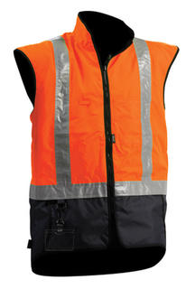 Vest Stamina Contrast Orange Navy