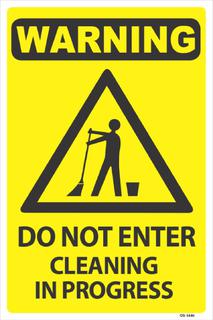 Do Not Enter-Cleaning 300x450mm