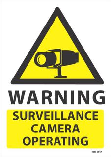 Surveillance Camera Operating 340x240mm
