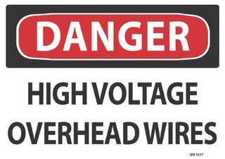 Danger-High Voltage 340x240mm