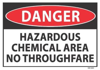 Danger Hazardous Chemical 340x240mm