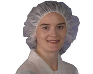 Bouffant Round Caps White 58CM