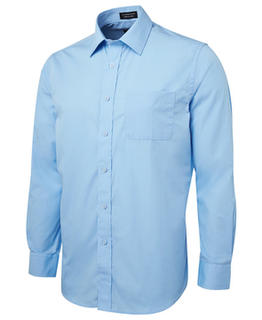 JB's Long Sleeve Classic Poplin Shirt LT Blue