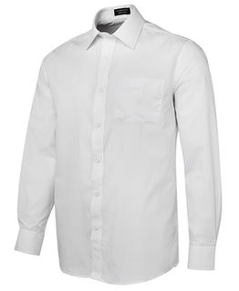 JB's Long Sleeve Classic Poplin Shirt White