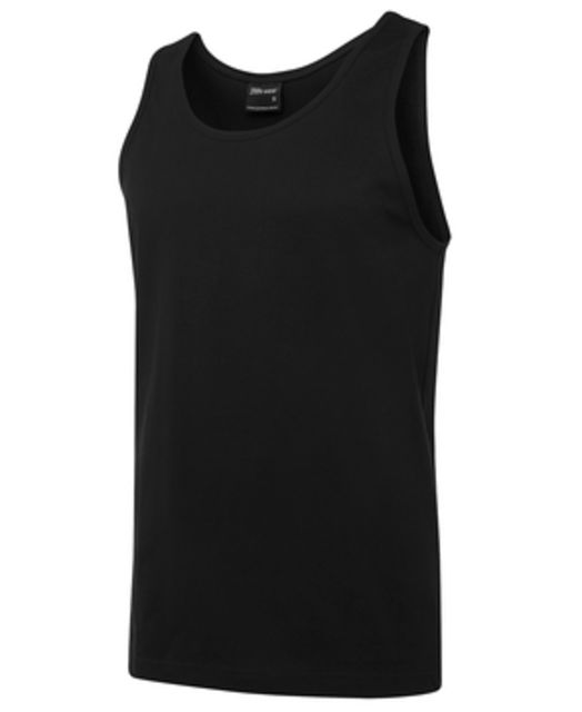 JB's 100% Cotton Singlet Black