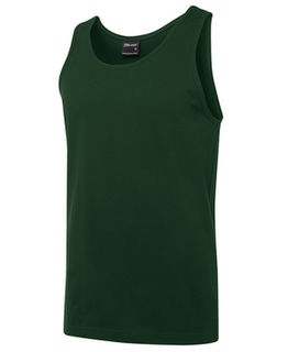 JB's 100% Cotton Singlet Army Green