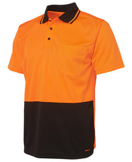 Hi Vis Non Cuff Traditional Polo - Select Colour
