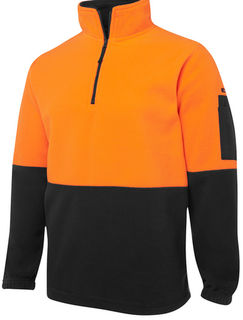 JB's Hi Vis 1/2 Zip Polar Fleece - Select Colour