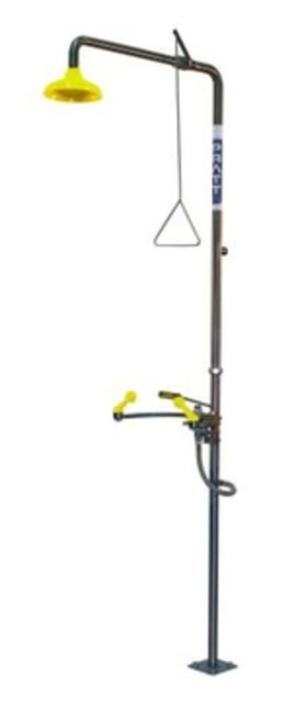 Combination Shower with AEROSTREAM Eye Wash Hand Operated