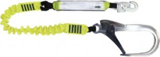1.8m Single Shock Lanyard, 1 D/A Hook & 1 Alum Scaffold Hook