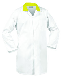 TWZ Food Industry Smartzone Dustcoat 240g Domed Yellow