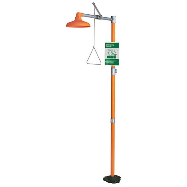 Free Standing Emergency Shower With Plastic Head