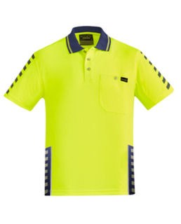 Mens Komodo Polo Yellow Navy