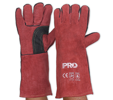Welding Gloves Red Kevlar Stitched Length 40cm