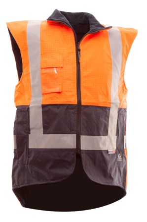 Bison Stamina Vests and Vests with Hood Rainwear - Wet Weather Safety Clothing