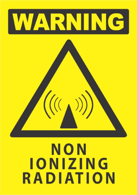 Warning-Non Ionizing Radiation 340x240mm