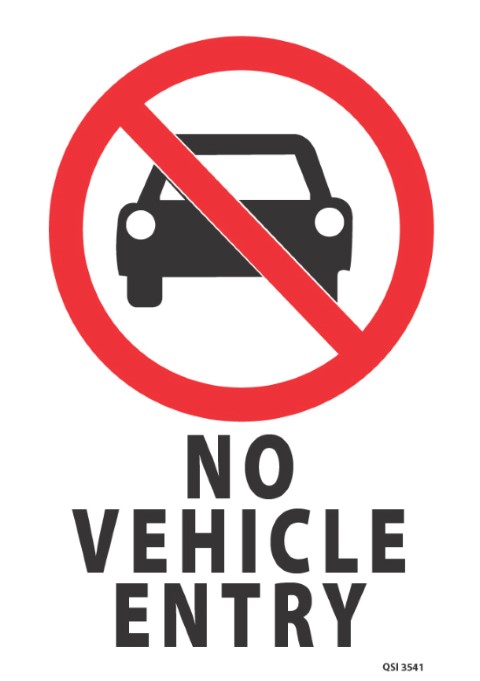 No Vehicle Entry 340x240mm