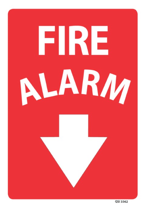 Fire Alarm 340x240mm