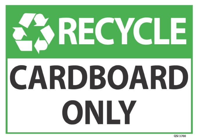 Recycle Cardboard Only 340x240mm