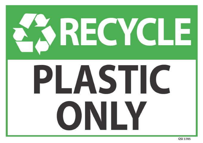 Recycle Plastic Only 340x240mm