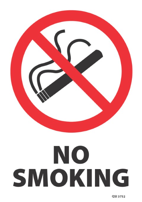 No Smoking 340x240mm