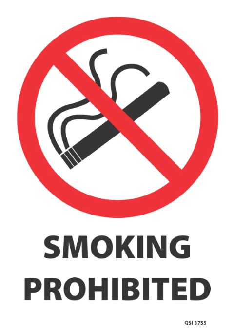Smoking Prohibited 340x240mm