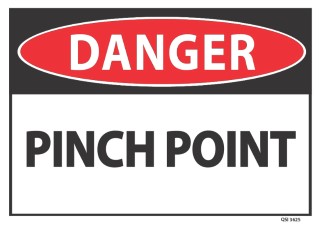 Danger Pinch Point 340x240mm