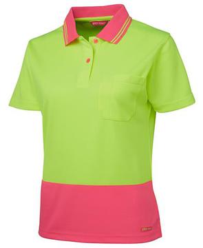 Ladies Hi Vis S/S Comfort Polo-Select Colour