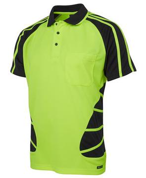 Hi Vis S/S Spider Polo-Select Colour