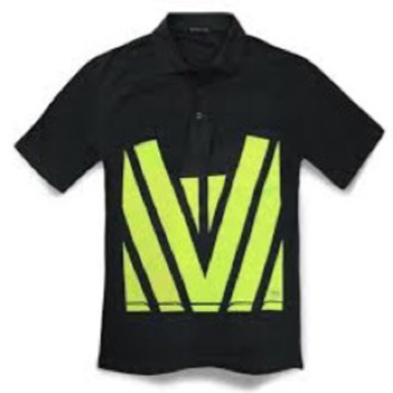 Hi Vis Polo Black Yellow