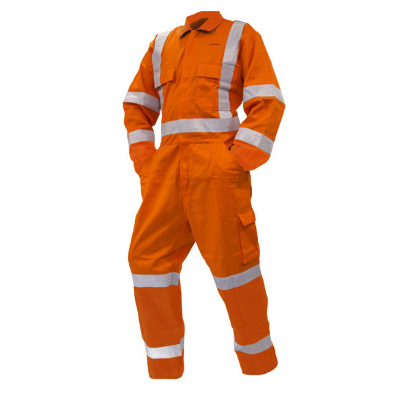 Overall 300GSM Zipped 100% Cotton Overall Orange TTMC-W