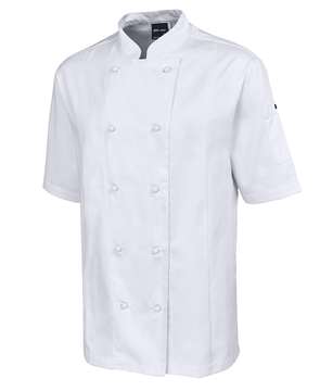 JB's Short Sleeve Vented Chefs Jacket White