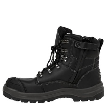 JB's Side Zip Boot Lace Up Black