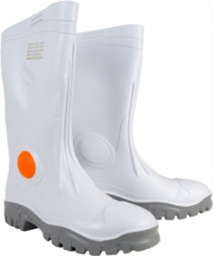 Stimela Gumboots White With Steel Toe