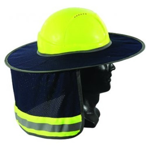 Full Brim Hard Hat Sun Shield Blue