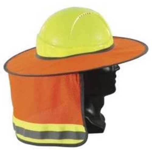 Full Brim Hard Hat Sun Shield Orange